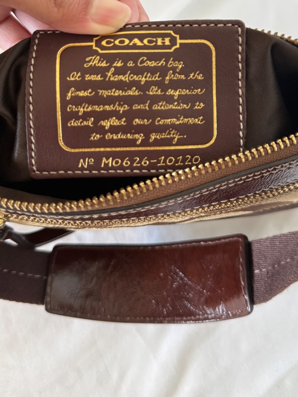 Vintage Coach Demi Stripe Shoulder Bag - Picture 9 of 9